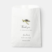 Waterverf Zee Turtle Baby shower Custom Favor Bedankzakje (Voorkant)