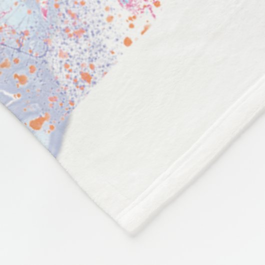 Waterverf Zee Turtle Fleece Deken (Hoek)