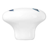 Waterverf Zee Turtle Keramische Knop (Zijkant)