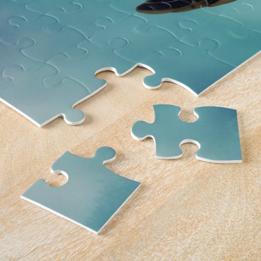 Waterverf Zee Turtle Legpuzzel (Zijkant)