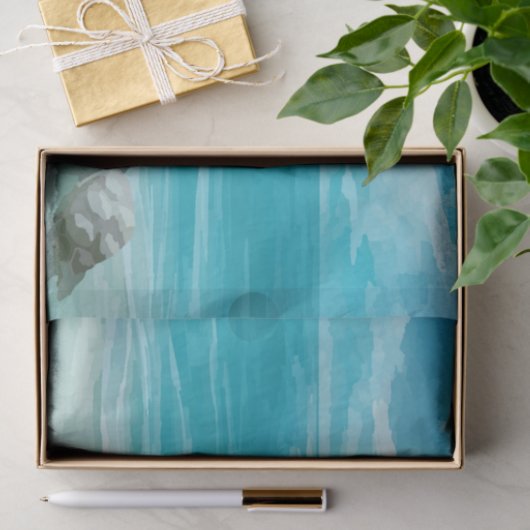 Waterverf Zee Turtle Nesting Tissuepapier (Geschenk)