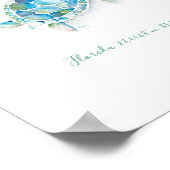 Waterverf Zee Turtle Poster (Hoek)