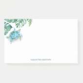 Waterverf Zee Turtle Tropical Greenery Post-it® Notes (Voorkant)