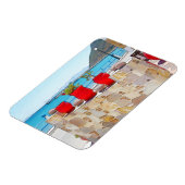 Waterverf zee uitzicht magneet (Linkerzijde)