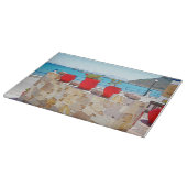 Waterverf zee uitzicht snijplank (Hoek)