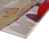 Waterverf zee uitzicht snijplank (Hoek)