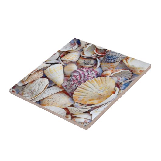 Waterverf zeebaars tegeltje (Zijkant)