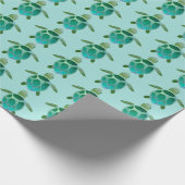 Waterverf Zeeen Cadeaupapier (Hoek)