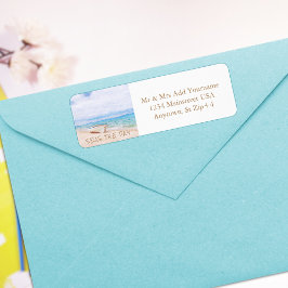 Waterverf Zeeen De dag waarop het schip werd Gevis Etiket