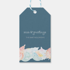 Waterverf Zeeen en groeten - Label Cadeaulabel