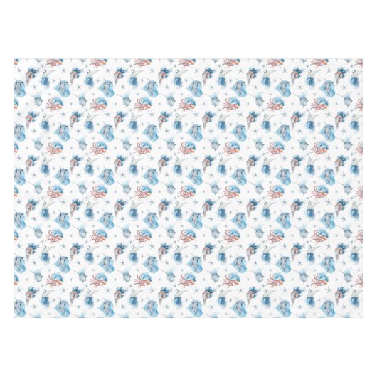 Waterverf Zeeen Tafelkleed (Voorkant (Horizontaal))