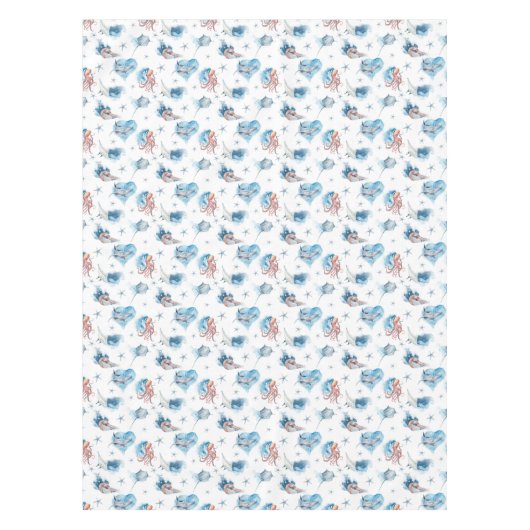 Waterverf Zeeen Tafelkleed (Voorkant)