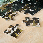 Waterverf Zeegezicht Zonsopgang Legpuzzel (Zijkant)