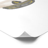 Waterverf zeekapitein pet poster (Hoek)