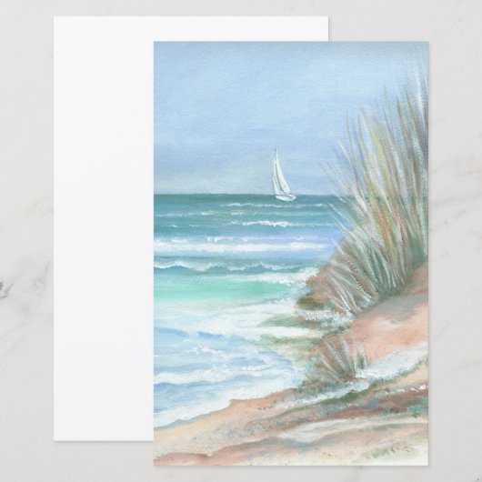 Waterverf zeekappapier (Voorkant / Achterkant)