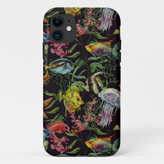 Waterverf Zeeleven Patroon 1 Case-Mate iPhone Case (Achterkant)