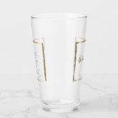 Waterverf zeemacht en blush grondman glas (Rechts)