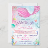 Waterverf Zeemeermin 1e 2e 3e 4e 5e Verjaardag Kaart (Voorkant)