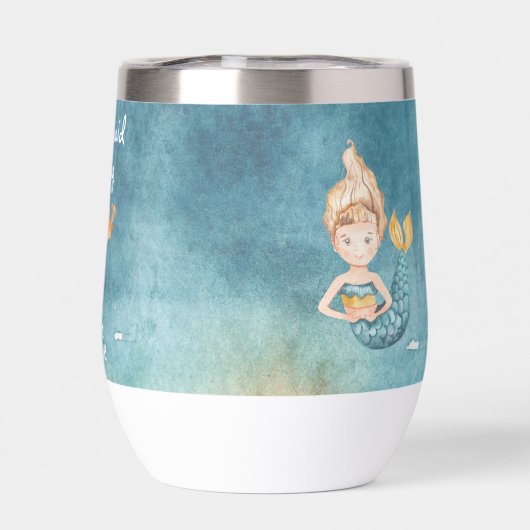 Waterverf Zeemeermin Bende Schattige Modern Bruilo (Achterkant)