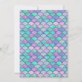 Waterverf Zeemeermin Dank je kaarten (Achterkant)