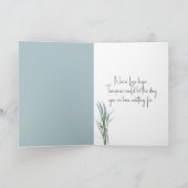 Waterverf zeemeermin die aan jou denkt kaart (Binnen)