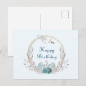 Waterverf Zeemeermin en baard Briefkaart (Voorkant / Achterkant)