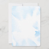 Waterverf Zeemeermin onder de Zee Birthday Party Kaart (Achterkant)