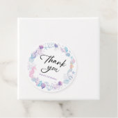 Waterverf Zeemeermin onder het Zee Dank u Bedankjes Labels (In situ)