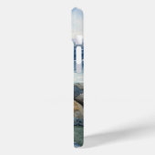 Waterverf zeemeermin op oceaanrotsen Case-Mate iPhone case (Achterkant / Links)