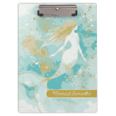 Waterverf Zeemeermin Persoonlijk Klembord (Voorkant)