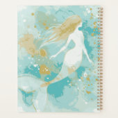 Waterverf Zeemeermin Persoonlijke Spiraal Planner (Achterkant)