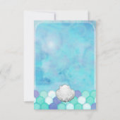 Waterverf Zeemeermin schaaltjes Tabelnummer partij Kaart (Achterkant)