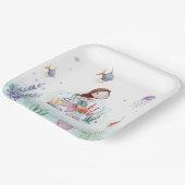Waterverf Zeemeermin Sealife Papier Borden Papieren Bordje (Gebogen)