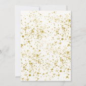 Waterverf Zeemeermin Staart Goud Glitter Verjaarda Kaart (Achterkant)