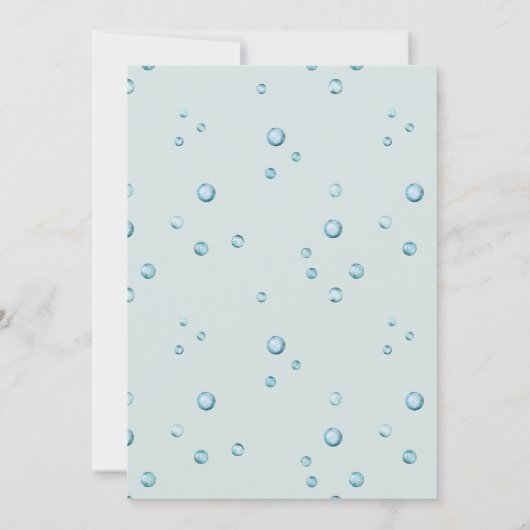 Waterverf Zeemeermin Verjaardag Kaart (Achterkant)