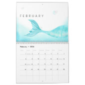 Waterverf Zeemeerminnelijke Kinderen en familie Kalender (Feb 2026)