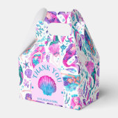 Waterverf Zeemeerminnen Gezamenlijke Zusters Verja Bedankdoosjes (Voorkant Zijde)