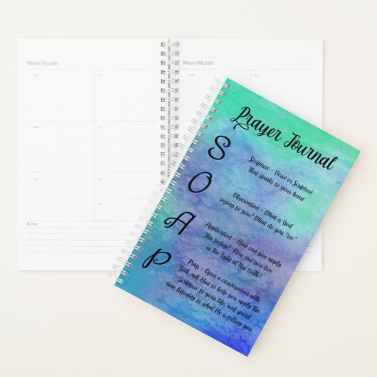 Waterverf ZEEP Prayer Journal Planner (Display)