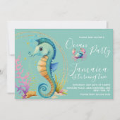 Waterverf Zeepaardenstransportpartij Kaart (Voorkant)