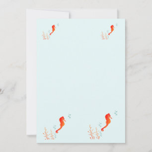 Waterverf Zeepaardje Mok – Cute Oceaandier Beker v Kaart