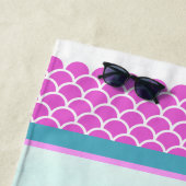 Waterverf zeepaardje van zeefmakreel strandlaken (In situ)