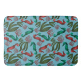 Waterverf zeepaardpatroon badmat (Voorkant)