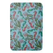 Waterverf zeepaardpatroon badmat (Voorkant Verticaal)