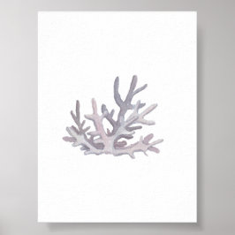 Waterverf zeeschelp print