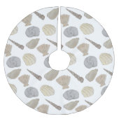 Waterverf zeeschelpen kerstboom rok (Voorkant)