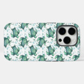 waterverf zeeschildpad groen blauw patroon dier Case-Mate iPhone case (Achterkant (horizontaal))