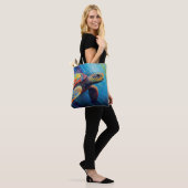 Waterverf Zeeschildpad Tote Bag (Op model)