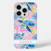 Waterverf Zeeschildpadden Monogram Case-Mate iPhone Case (Achterkant)