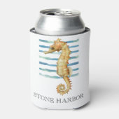 Waterverf zeesoortstrand kust blikjeskoeler (Blikje Voorkant)