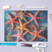 Waterverf Zeester Nautische Decoupage Papier (Craft)